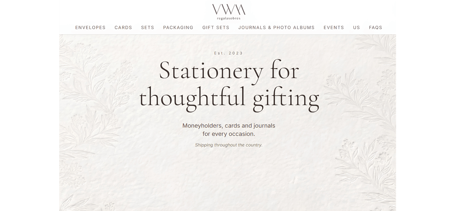 Website design example