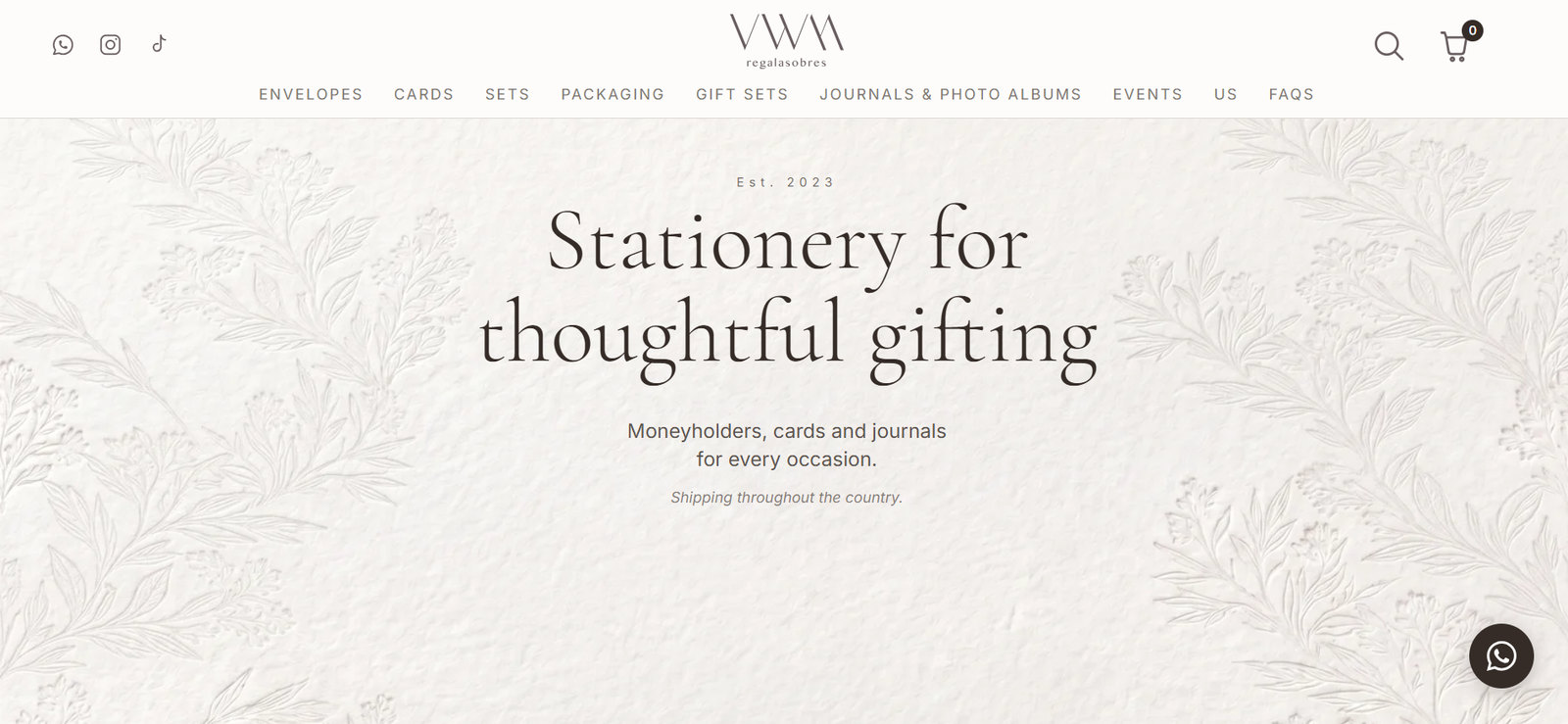 Website design example